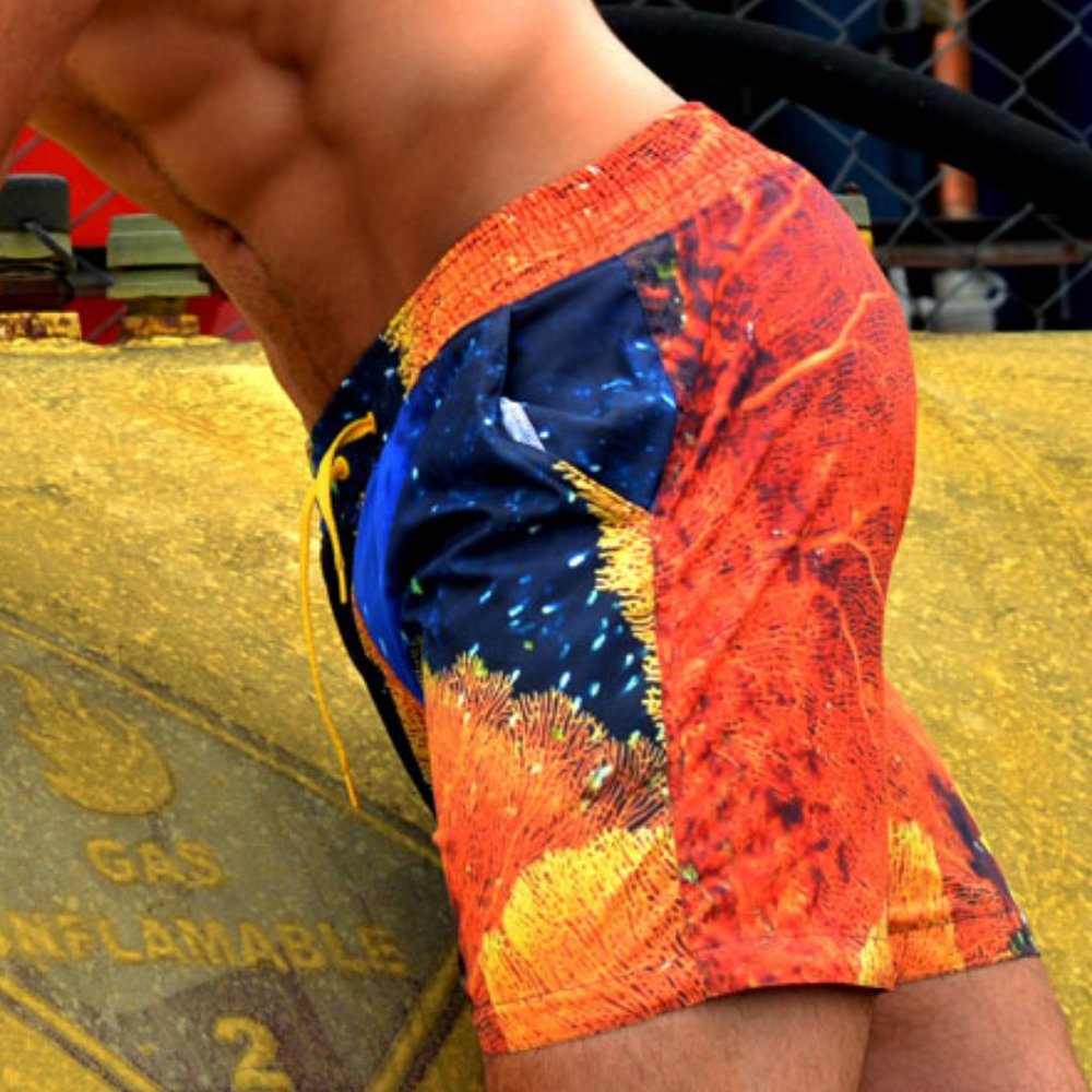 BATTYSTA CORAL REEF SWIM SHORTS